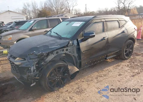 2019 Chevrolet Blazer Rs из США, поврежденный, VIN 3GNKBERSXKS704424